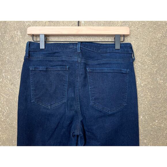 NYDJ Barbara Bootcut Jeans Dark Blue Wash Color Rinse Lift Tuck Tech Size 6 - Picture 6 of 10